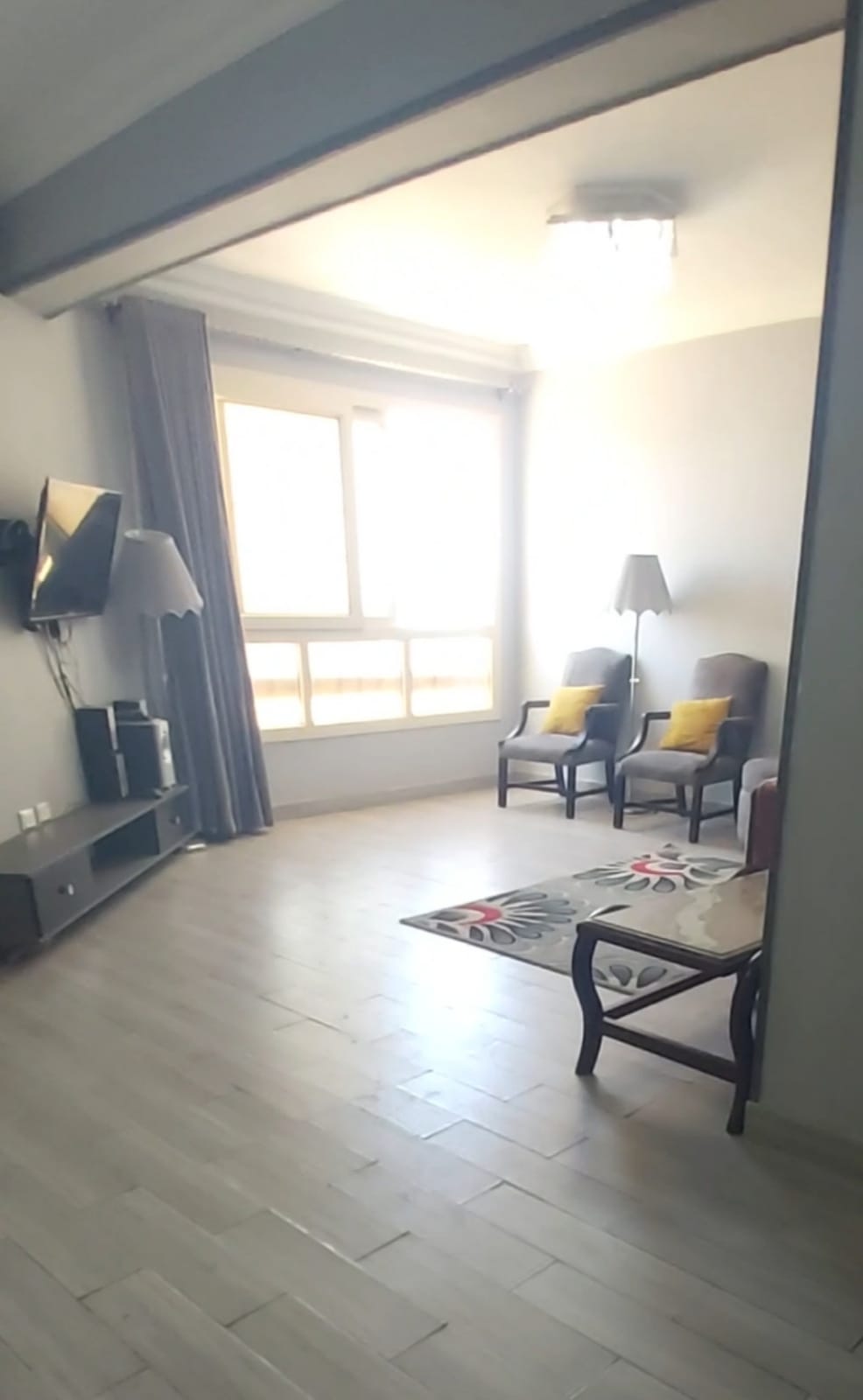 Interior view of the hotel-style chalet in Hurghada